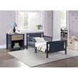 Olive & Opie Connelly Wood Reversible Panel Toddler Bed in Midnight Blue