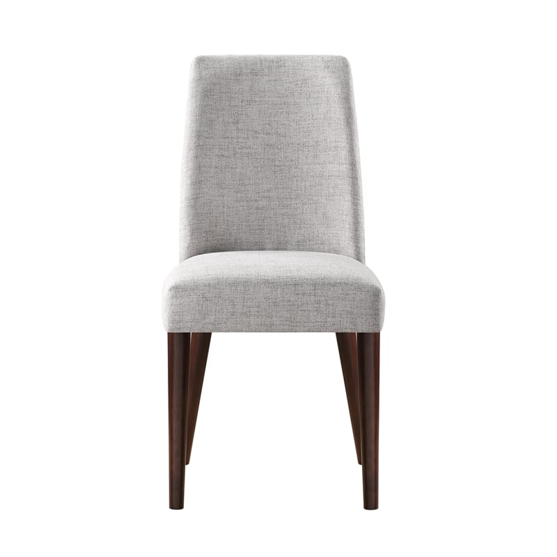 Olive & Opie Taylor Traditional Wood and Fabric Chair in Espresso/Gray