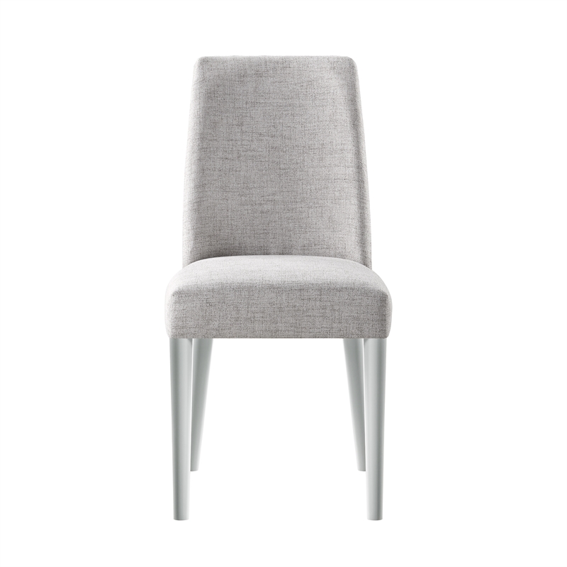 Olive & Opie Taylor Traditional Wood and Fabric Chair in Gray Finish