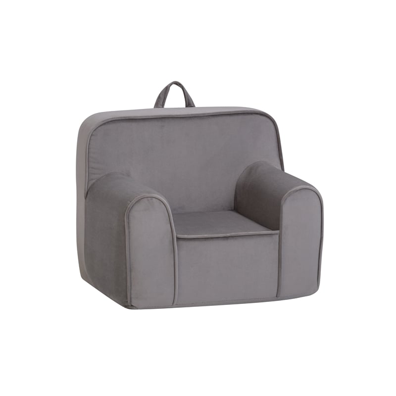 Kuddlez Kids Foam Chair Gray