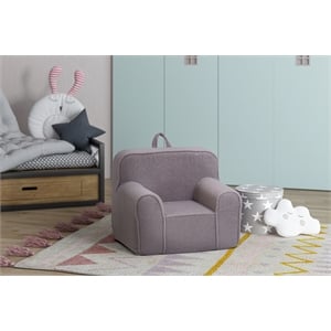 Kuddlez Kids Foam Chair Soft Gray