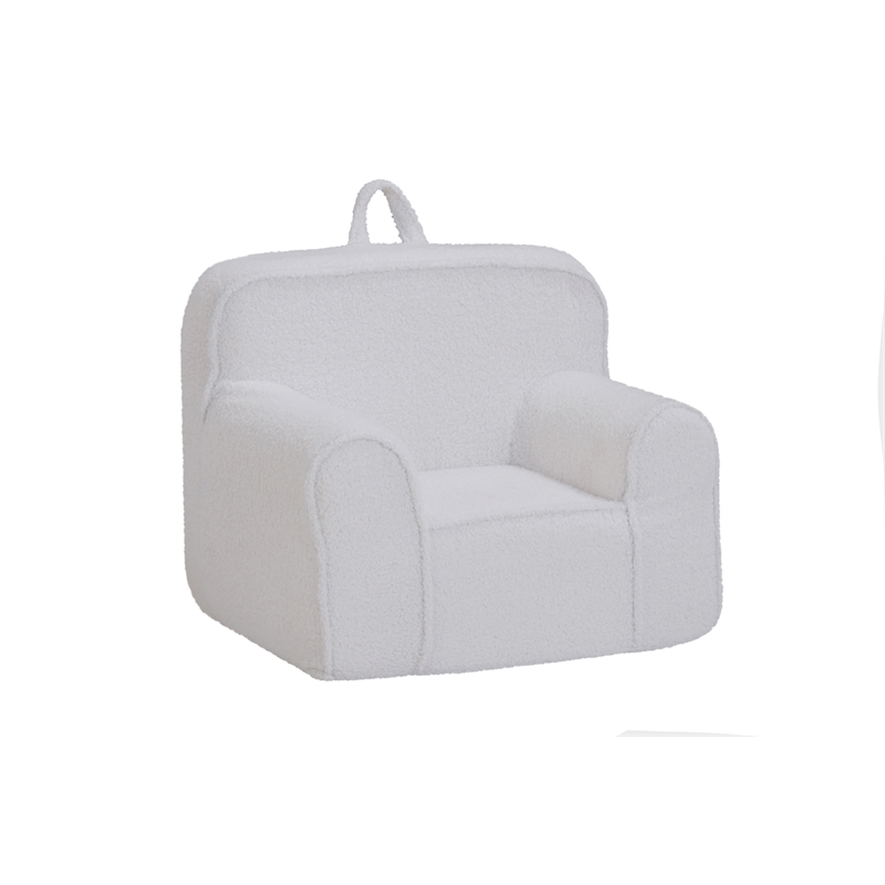 Kuddlez Kids Foam Chair Soft White