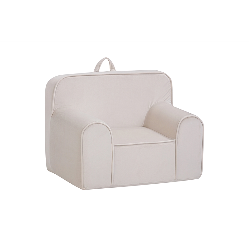 Kuddlez Kids Foam Chair Grande Size White