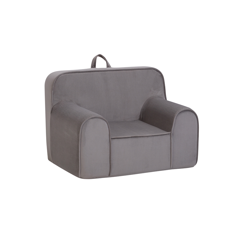 Kuddlez Kids Foam Chair Grande Size Gray