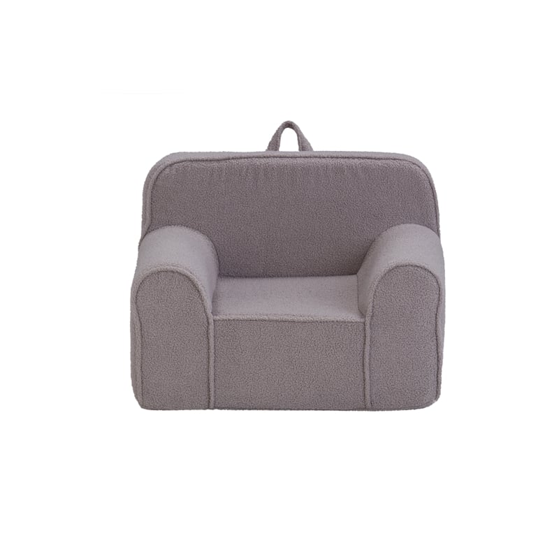 Kuddlez Kids Foam Chair Grande Size Soft Gray