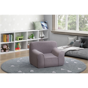 Kuddlez Kids Foam Chair Grande Size Soft Gray