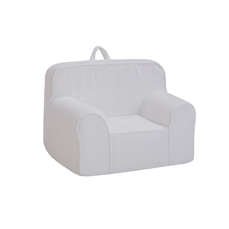 Kuddlez Kids Foam Chair Grande Size Soft White
