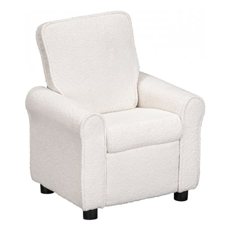 Jordan Kids Recliner in Wooly White