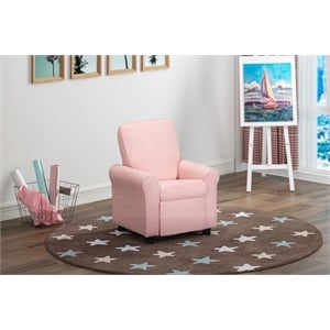 Jordan Kids Recliner in Wooly Pink