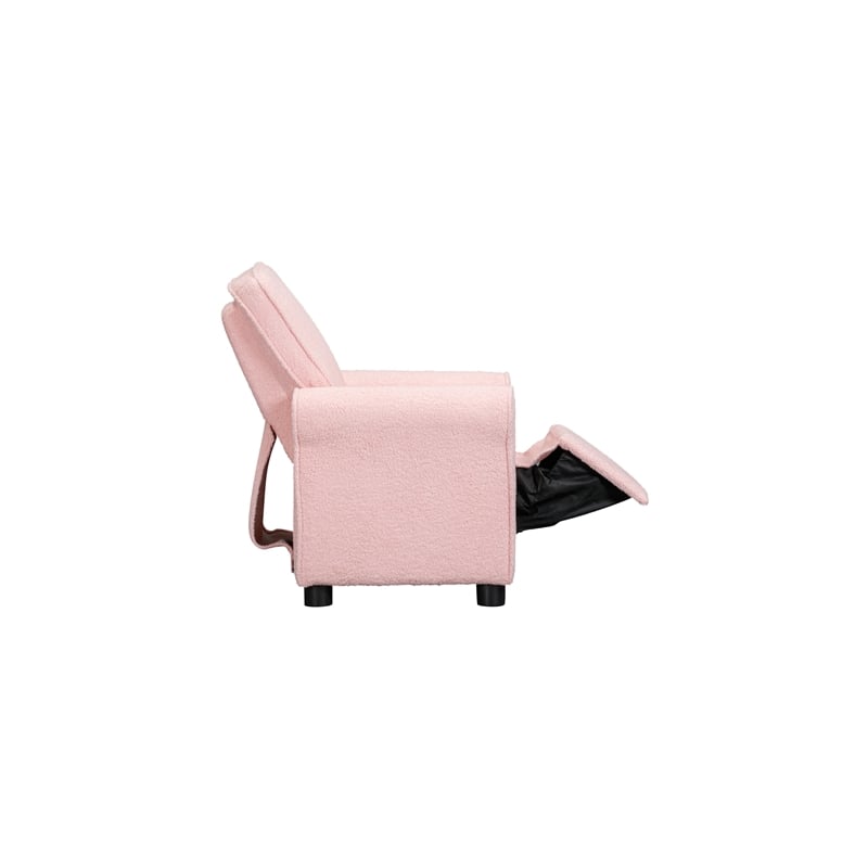 Jordan Kids Recliner in Wooly Pink