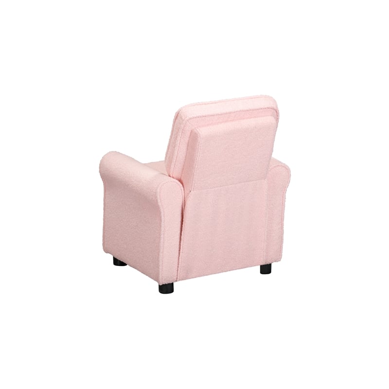 Jordan Kids Recliner in Wooly Pink
