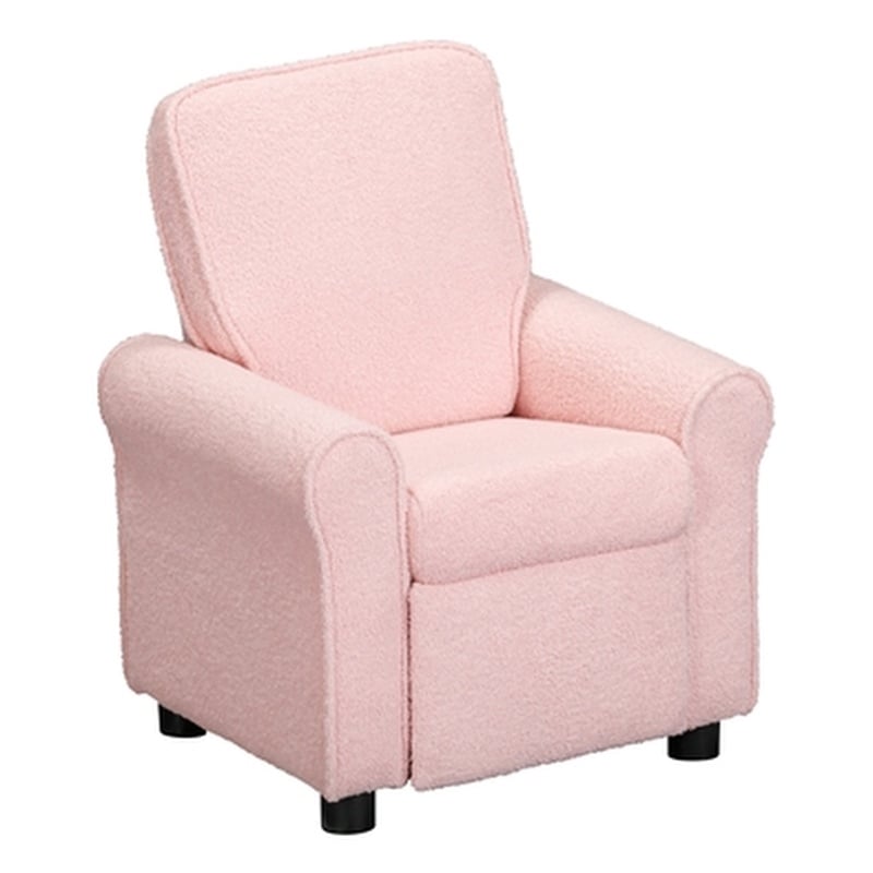 Jordan Kids Recliner in Wooly Pink