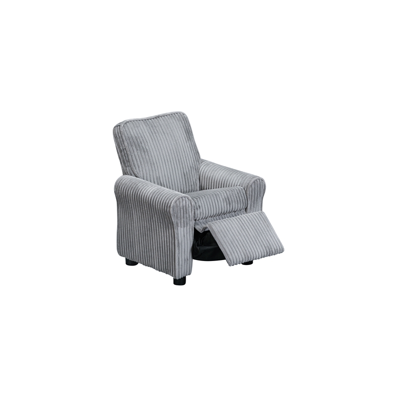 Jordan Kids Recliner Soft Gray Cords