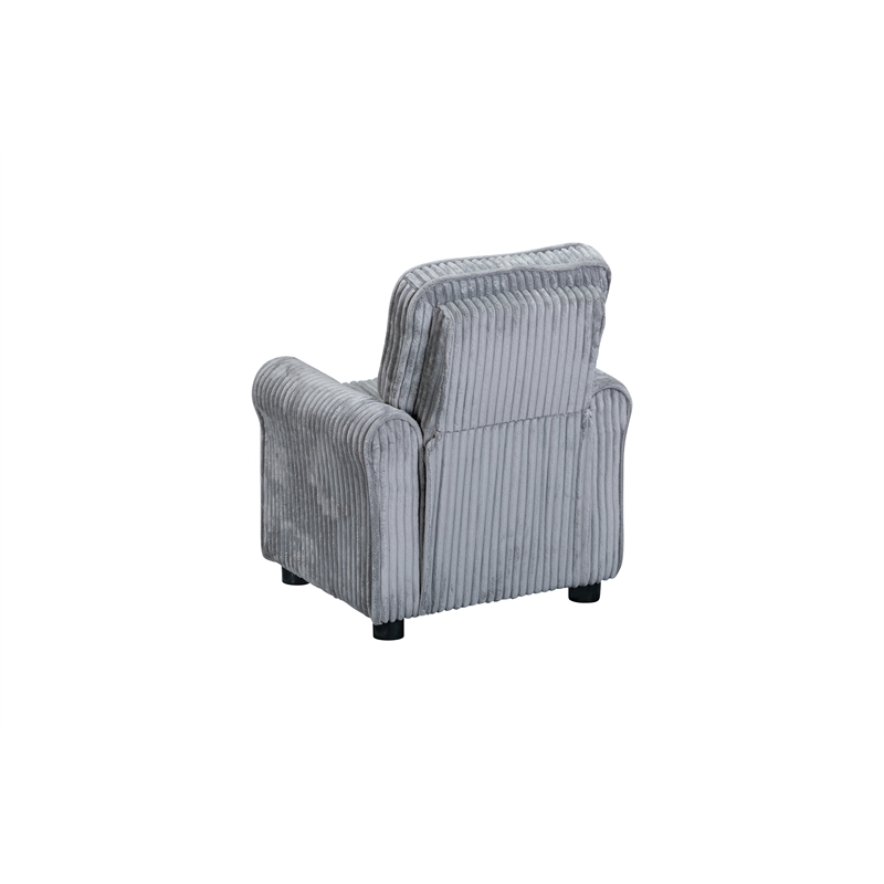Jordan Kids Recliner Soft Gray Cords