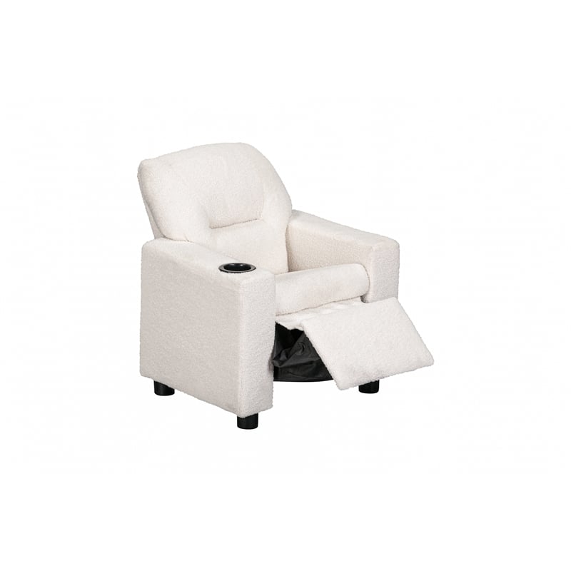Oakley Kids Recliner in Wooly White