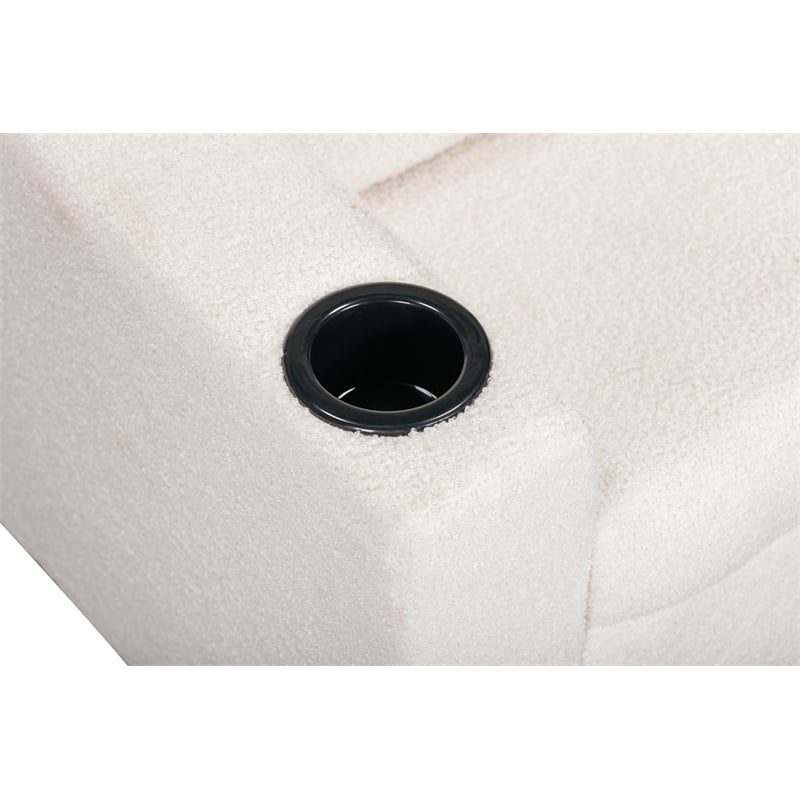 Oakley Kids Recliner in Wooly White