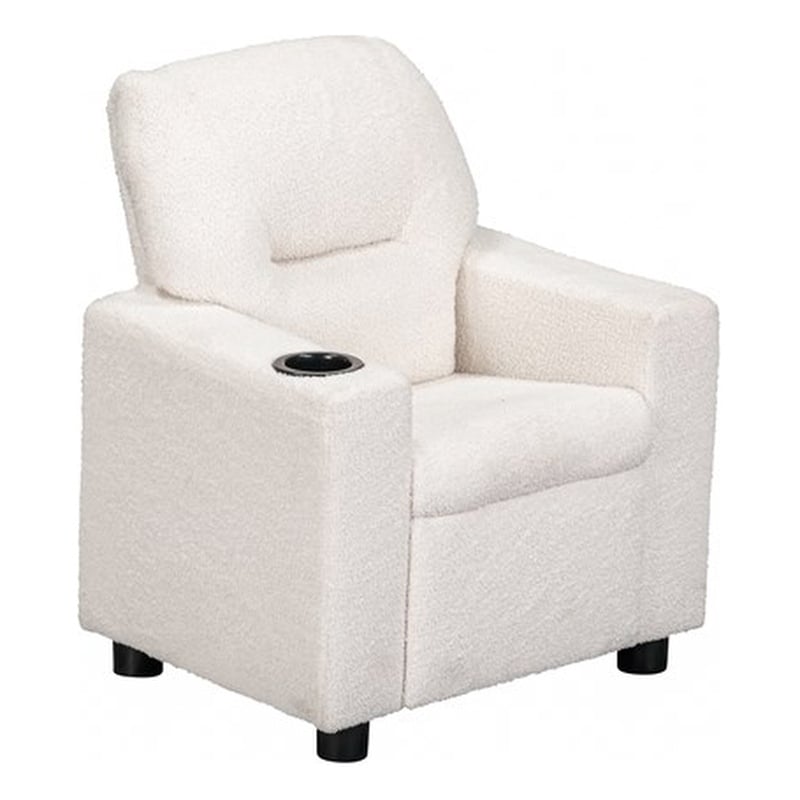 Oakley Kids Recliner in Wooly White