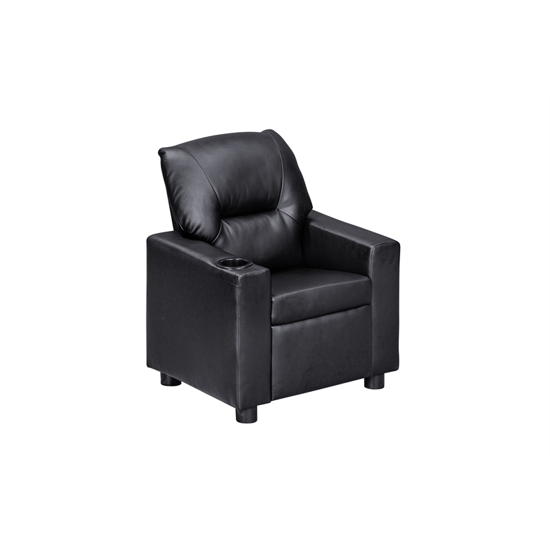 Oakley Kids Recliner in Vegan Leather Onyx