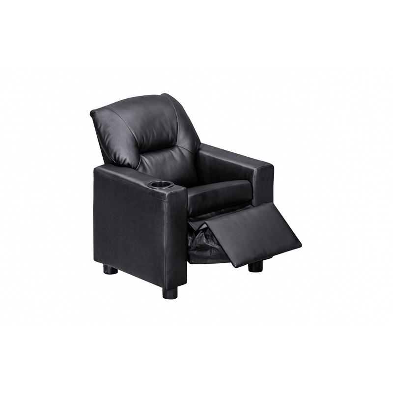 Oakley Kids Recliner in Vegan Leather Onyx
