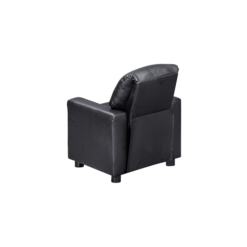 Oakley Kids Recliner in Vegan Leather Onyx