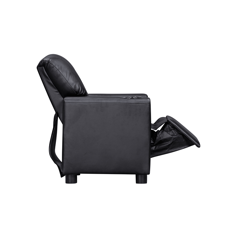 Oakley Kids Recliner in Vegan Leather Onyx