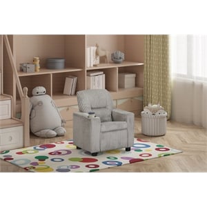 Oakley Kids Recliner in Soft Gray Cords