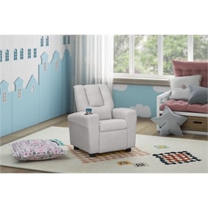 Chase Kids Recliner in Wooly Gray