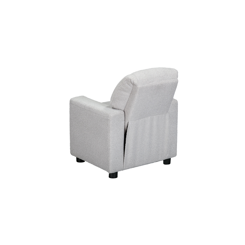 Chase Kids Recliner in Wooly Gray