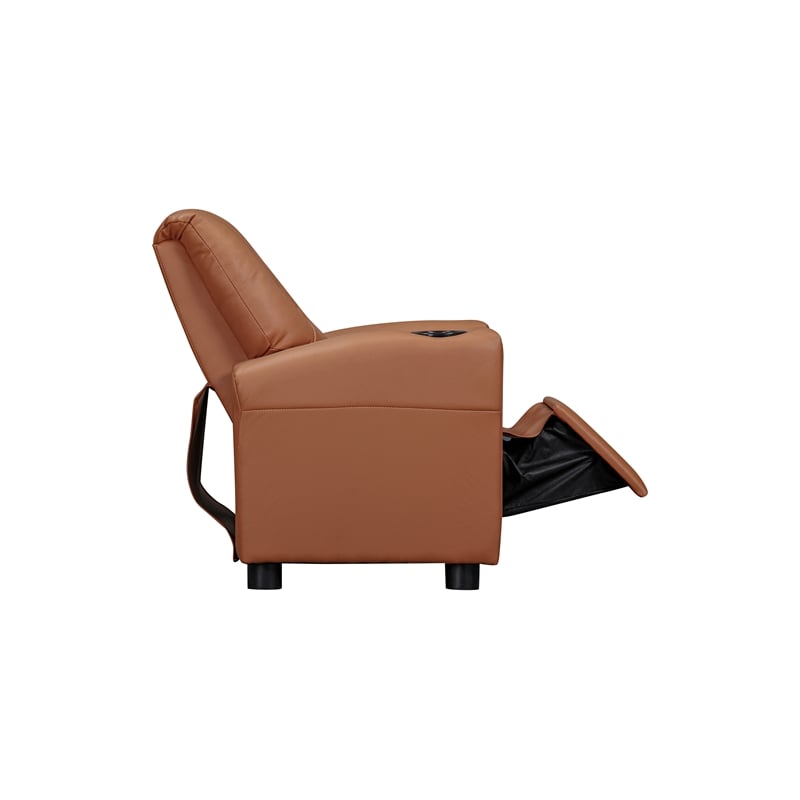 Chase Kids Recliner in Vegan Leather Chestnut