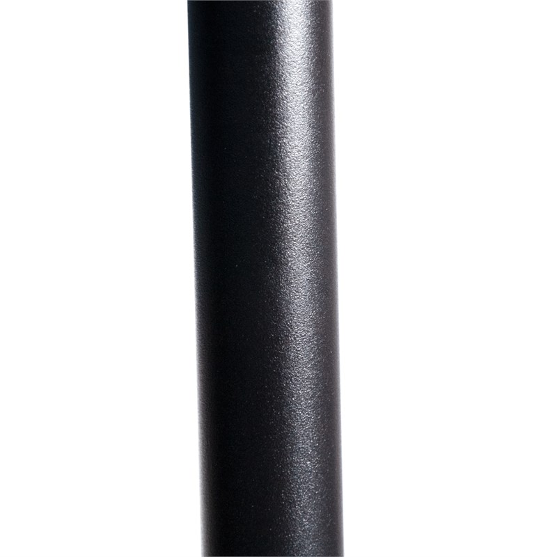 Greemotion Sleek 7.5' Adjustable Steel Black and White Fabric Patio Umbrella