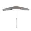 Greemotion Sleek 7.5' Adjustable Stainless Steel Gray Fabric Patio Umbrella