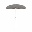 Greemotion Sleek 7.5' Adjustable Stainless Steel Gray Fabric Patio Umbrella