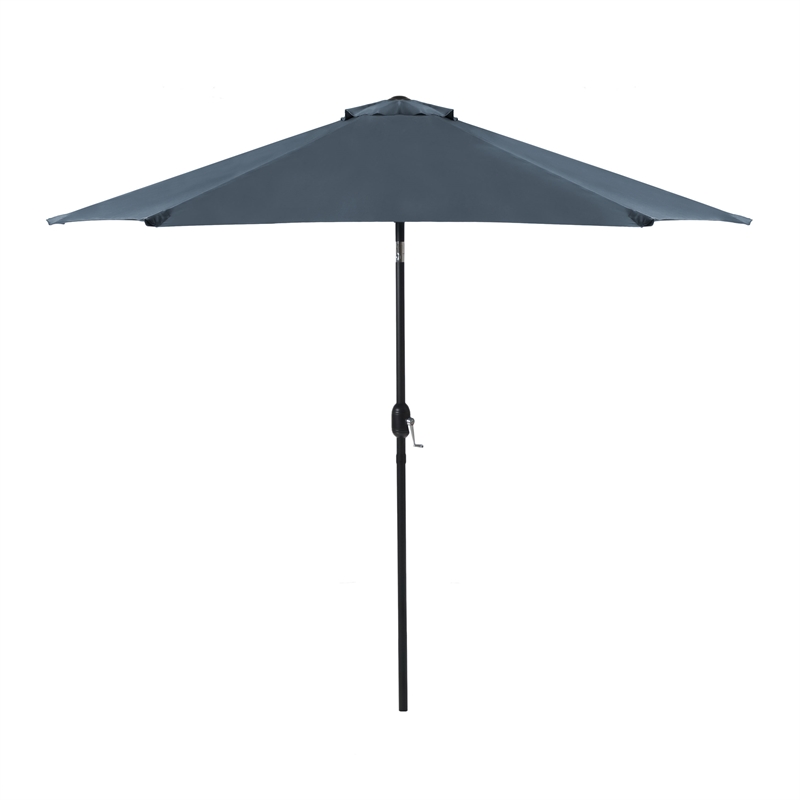 Greemotion Halo 9Ft Navy Adjustable Articulated Tilting Fabric Patio Umbrella