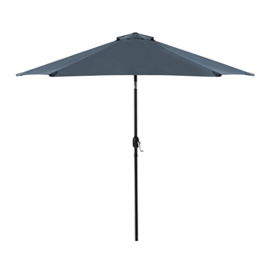 greemotion halo 9ft navy adjustable articulated tilting fabric patio umbrella