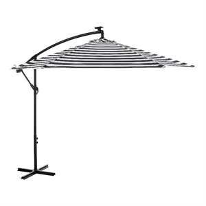 greemotion glam 10ft multi-color cantilever fabric outdoor patio umbrella