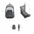 Greemotion Breeze Outdoor Foldable Mesh Fabric Egg Swing in Black