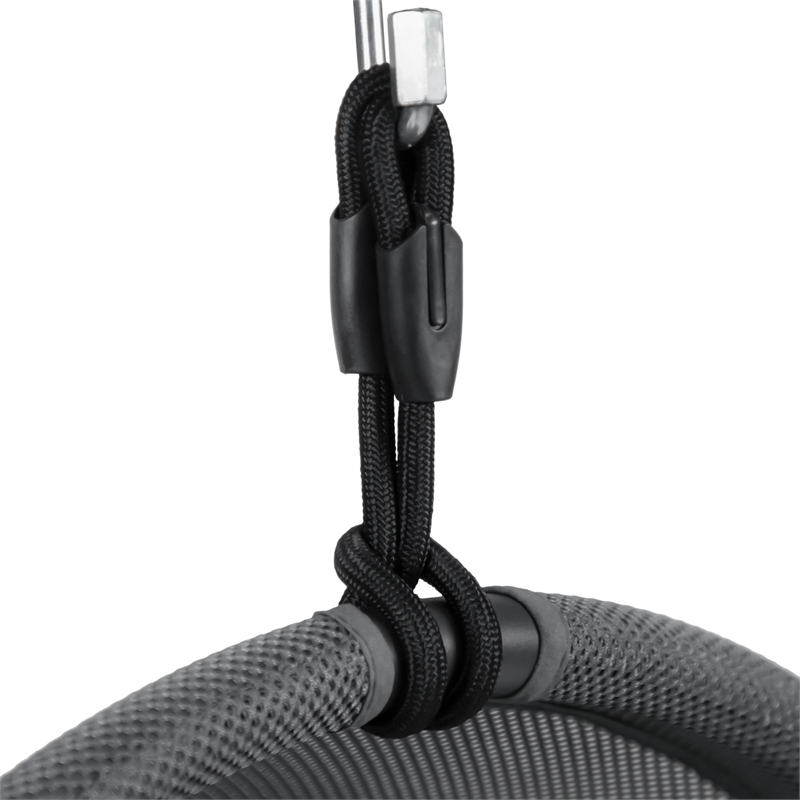 Greemotion Breeze Outdoor Foldable Mesh Fabric Egg Swing in Dark Gray