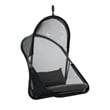 Greemotion Crush Outdoor Foldable Mesh Egg Swing Chair in Black Fabric