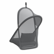 Greemotion Crush Outdoor Foldable Mesh Egg Swing Chair in Dark Gray Fabric