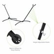 Greemotion Haley Outdoor Heavy Duty Metal Hammock Stand in Black