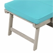 Greemotion Maui Expandable Outdoor Patio Daybed in Gray Acacia Wood