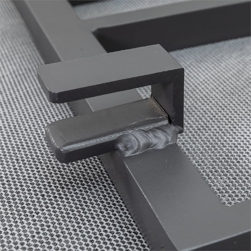 Greemotion Samara Modular Teak Solid Wood Sectional Sofa in Natural/Gunmetal