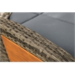 Greemotion Bahia Tobago Solid Teak Wood Outdoor Modular Daybed in Brown/Natural