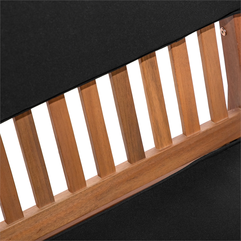 Greemotion Noto 3-Piece Outdoor Acacia Wood Bistro Set in Natural