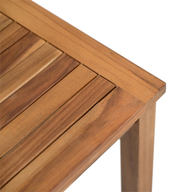 Greemotion Noto 3-Piece Outdoor Acacia Wood Bistro Set in Natural