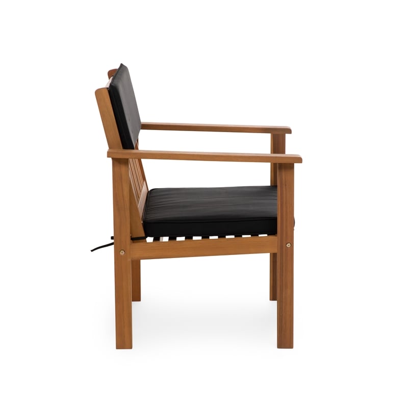 Greemotion Noto 3-Piece Outdoor Acacia Wood Bistro Set in Natural