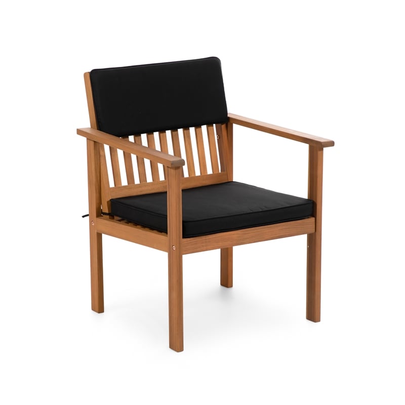 Greemotion Noto 3-Piece Outdoor Acacia Wood Bistro Set in Natural