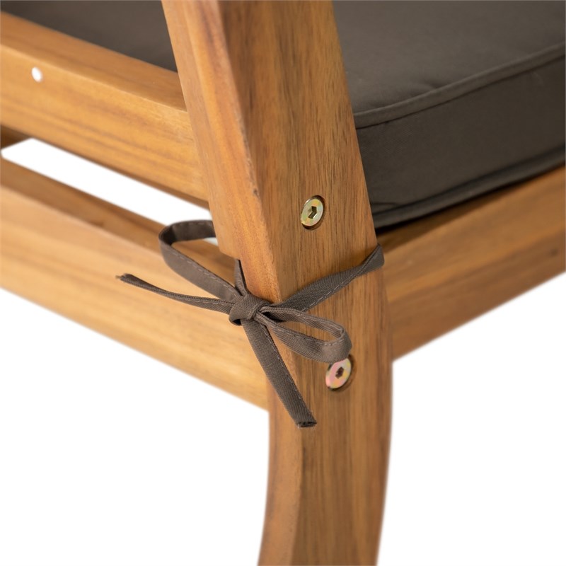 Greemotion Hana 4-Piece Outdoor Acacia Wood Sofa Set in Natural