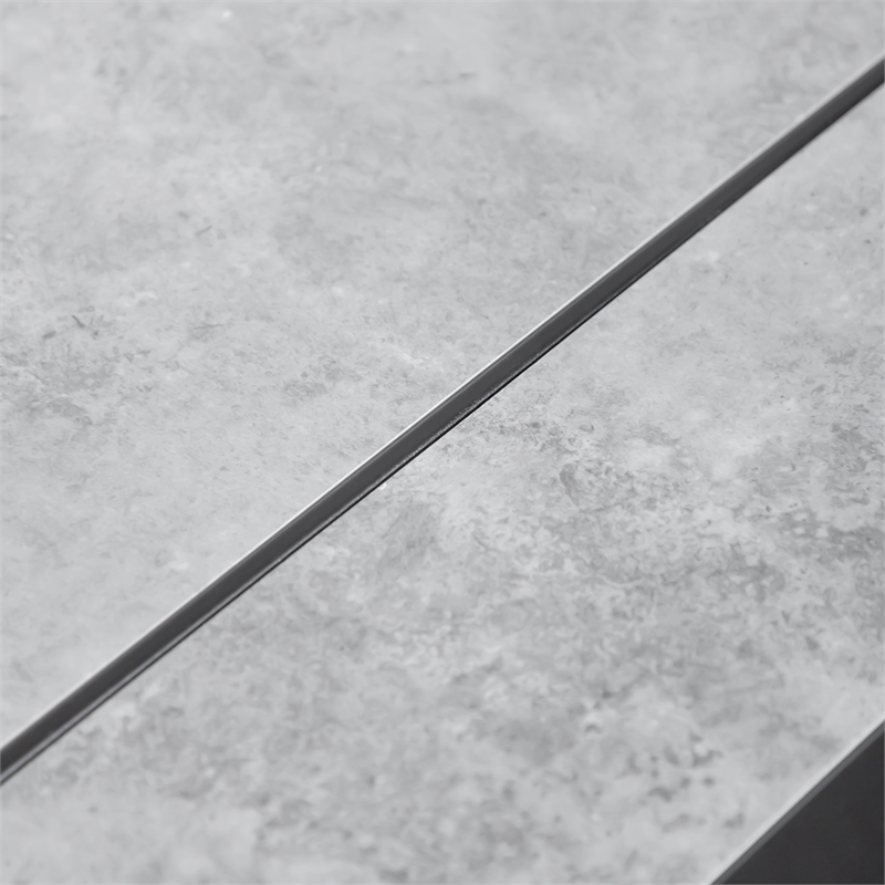 Greemotion Sintra 76-inch Metal Outdoor Patio Dining Table in Black