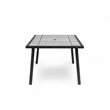 Greemotion Sintra 76-inch Metal Outdoor Patio Dining Table in Black
